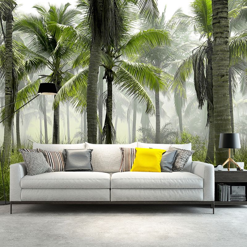 Environment Friendly Wall Mural Wallpaper Tropical Scenery Sitting Room Wall Mural