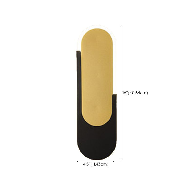 1 Light Geometric Wall Sconce Lights Modern Metal Wall Mounted Light Fixture