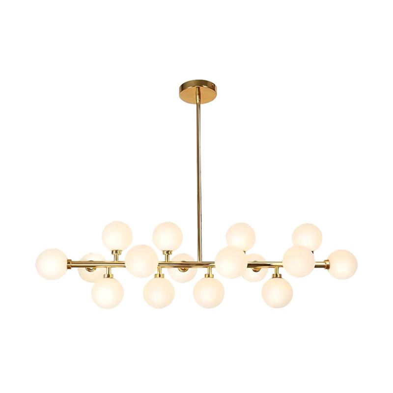 Molecule Island Lighting Fixture Nordic Style Glass Gold Island Chandelier Light