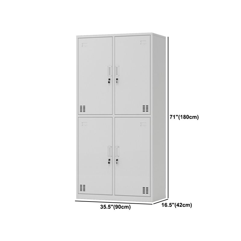 Contemporary Style Wardrobe Armoire Metal Wardrobe Closet with Locks