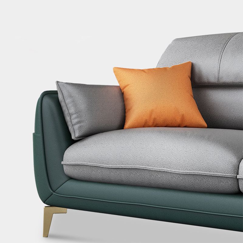 Scandinavian Pillow Wop Arm Sectional with Storage for Living Room