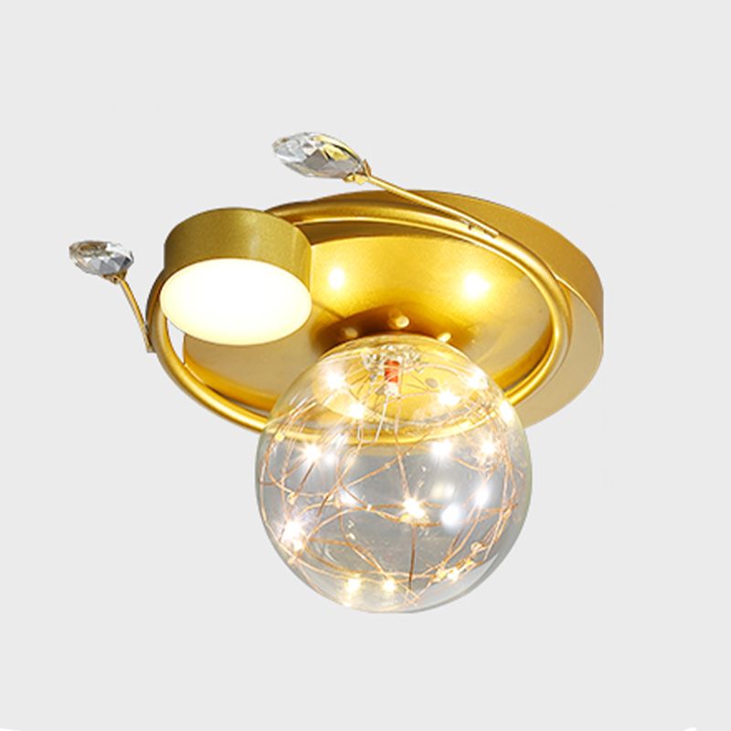 Plafonnier moderne à montage encastré Globe LED pour salon