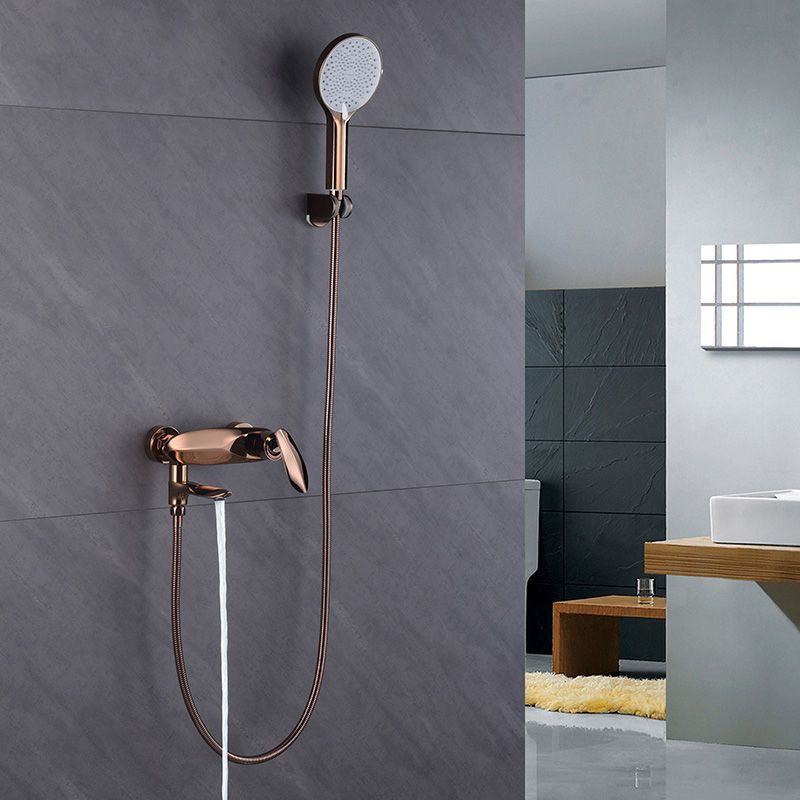 Wall Mounted Modern Round Metal Shower Brass Shower Head Shower Faucet