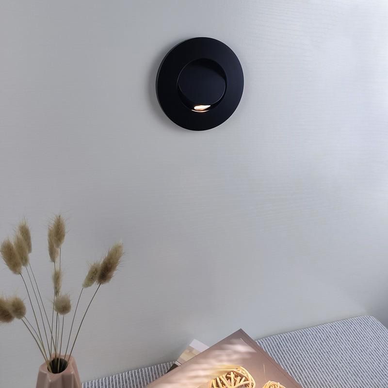Metall 1-Licht-Lesen Wandbeleuchtung moderner Stil Runde Form Wandmontage Leuchte
