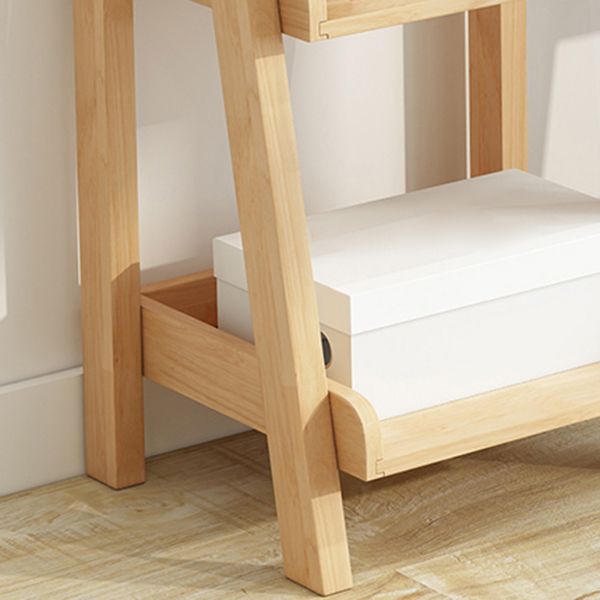 Ladder Bookshelf Modern Wooden Bookcase for Living Room 55.1"H