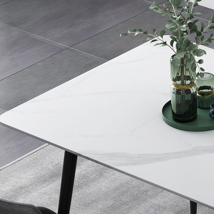 Contemporary Rectangle Table Set 1/4/5/7 Pieces Dining Set for Home Use