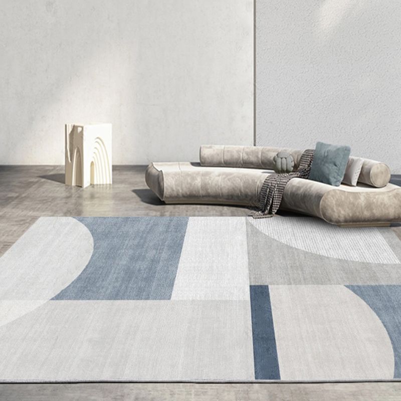 Tapis graphique gris wabi