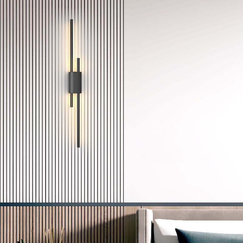 Metal Multi Lights Wall Mount Lighting Linear Modern Style Sconce Light Fixtures