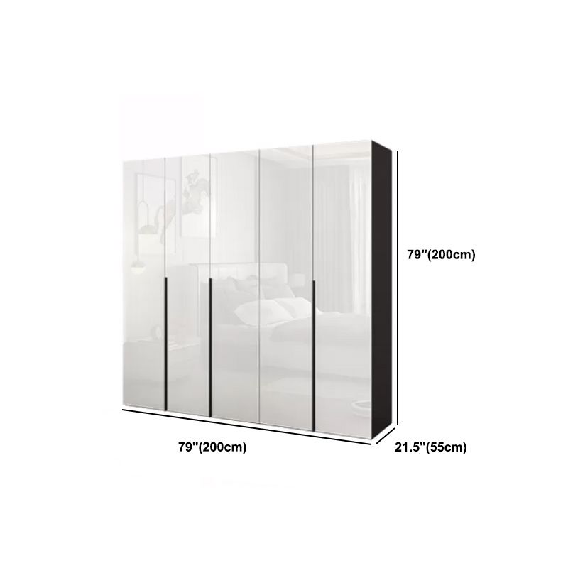 Modern Style Wardrobe Armoire Wood Wardrobe Closet with 1-drawer