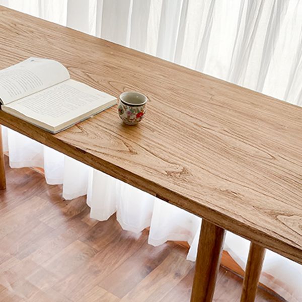 Solid Wood Base Table Rectangle Dining Table for Kitchen Dining Room