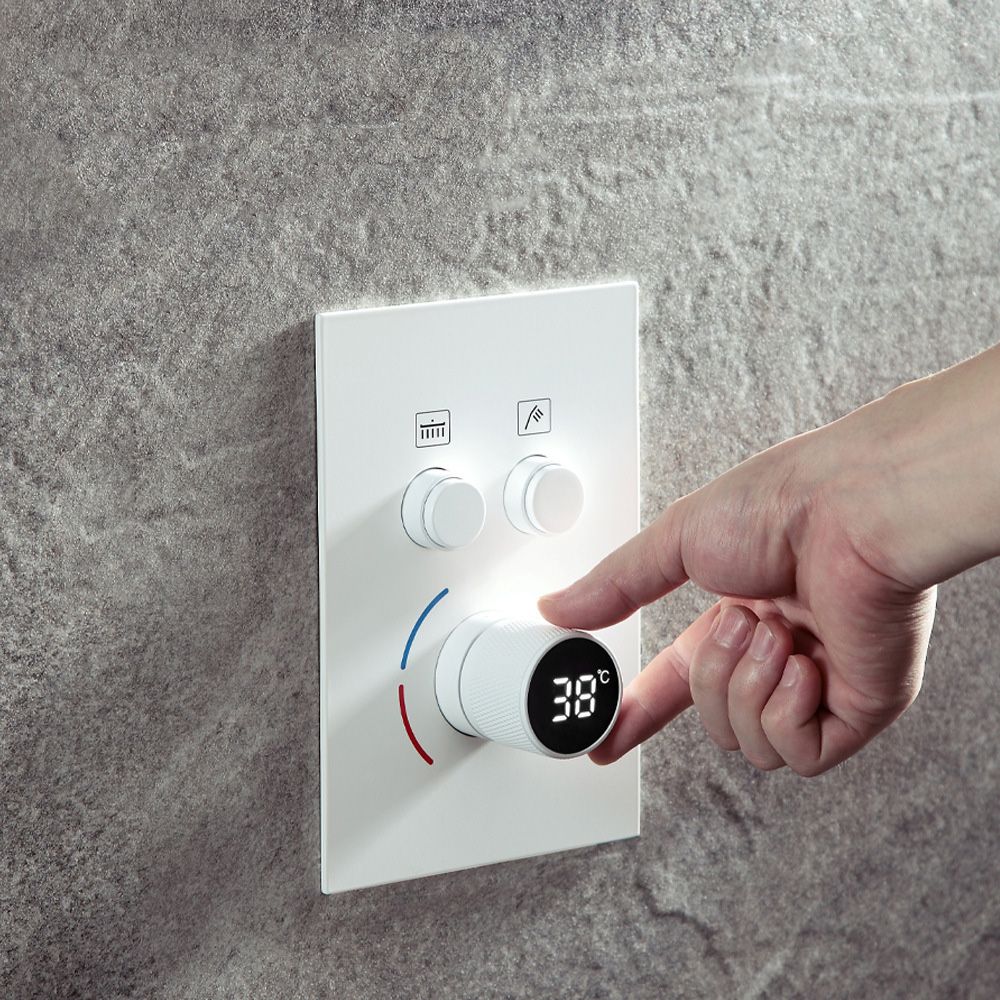 Modern Shower System Brass Temperature Control Ceiling Mounted Shower Combo