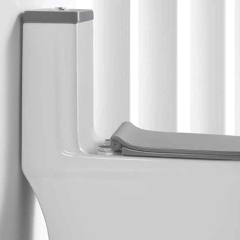 Traditional Gray Ceramic Flush Toilet Floor Mounted Urine Toilet for Washroom