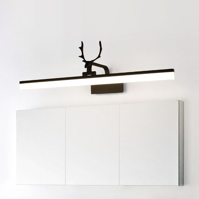 Vanité LED linéaire Miroir Light Country Style Acrylique Ajustement Ajustement des applications murales
