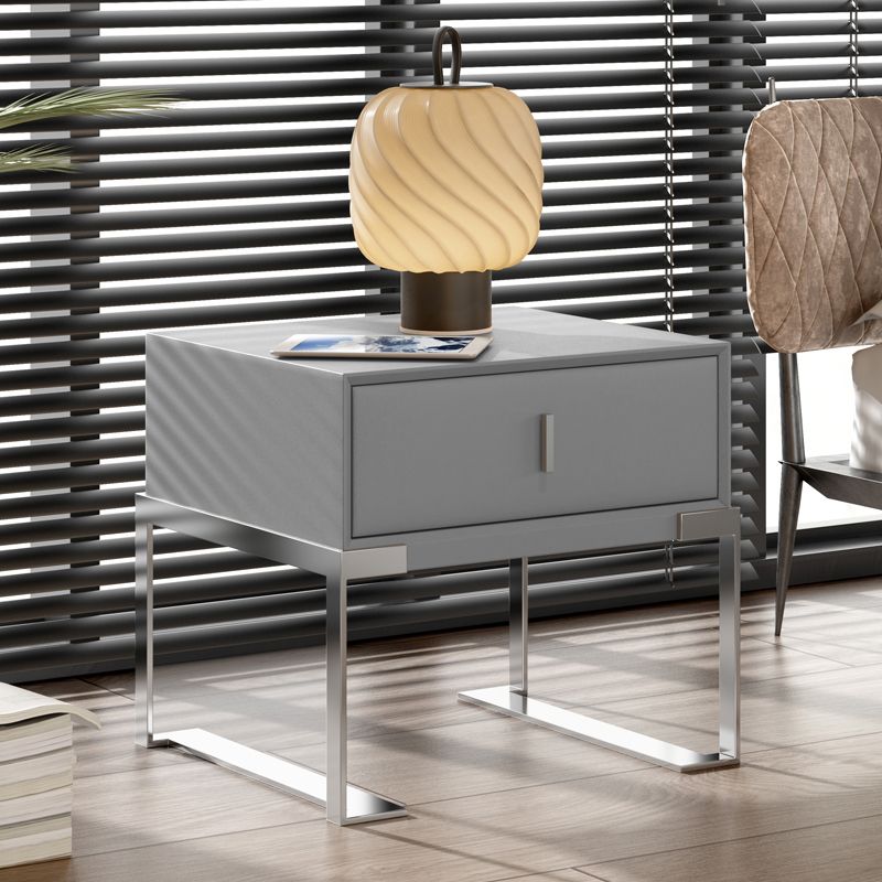 Modernism Drawer Storage Night Table Wood Bed Nightstand with Drawer