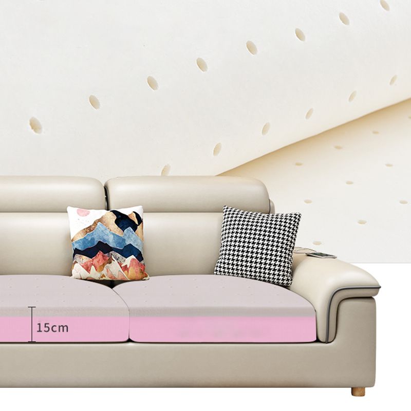 130.7" Pillow Top Arm Sectionals, Scandinavian Natural Leg Sectional Set