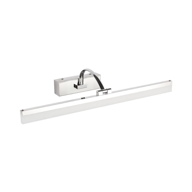 Acrylique Slim Vanity Light Style Contemporary LED Chrome Finish Finis Murd Murded Lampe for Room, 16 "/19.5" Diamètre