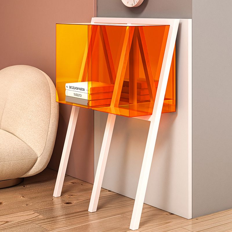 Contemporary Geometric Bookshelf Acrylic Bookshelf,11.8"L x 9.4"W x 35.4"H