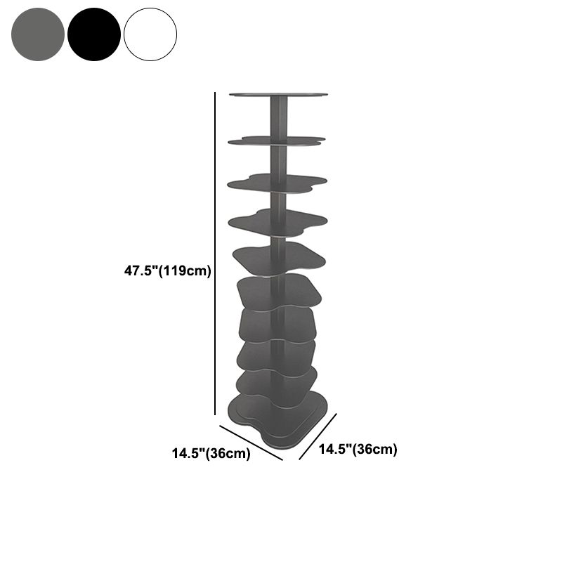 Contemporary Style Metal Bookcase Open Bookshelf for Living Room