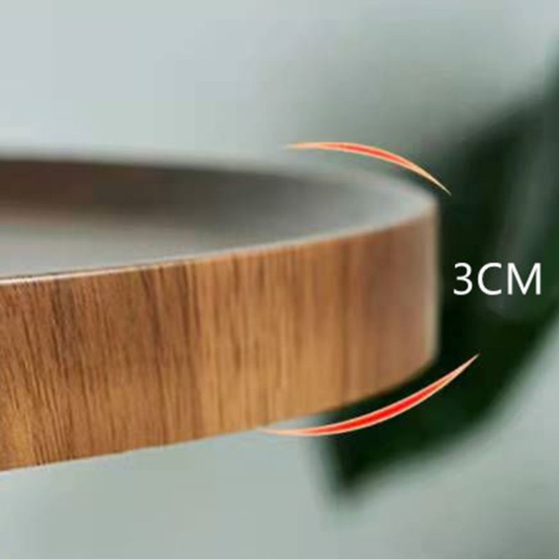 Modern Wood Coffee Table Four-Leg Accent Table in White/Brown/Black