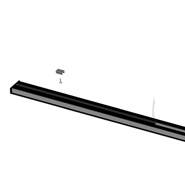 Linear Shape Metal Wall Light Modern Style 1 Light Wall Mount Lamp