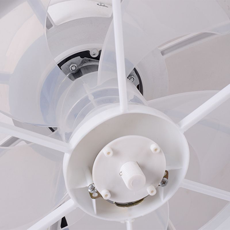 Lampada a ventola del nido rotondo in stile moderno camera da letto in metallo LED Luce a soffitto