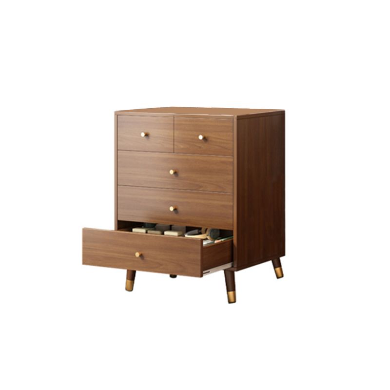 29.52'"/35.43" Tall Brown Wooden Chest, Rectangle Accent Chest with Drawers