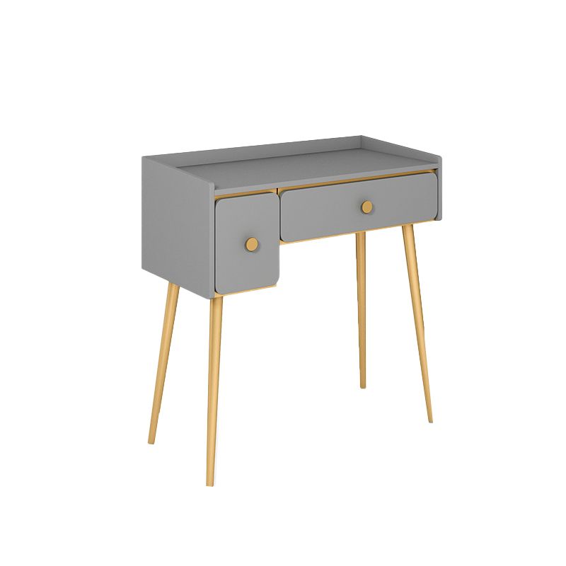 Glam Vanity Makeup Table Set Double Drawers Dressing Table Set