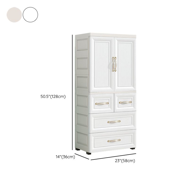 Modern Chest Scandinavian Nursery Dresser Plastic Kids Nightstand , 14.04 Inch Width