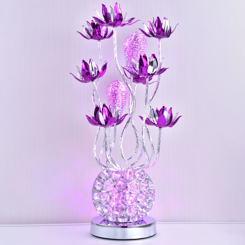 Lampe de forme de bille à LED lampe décorative décorative / aluminium violet
