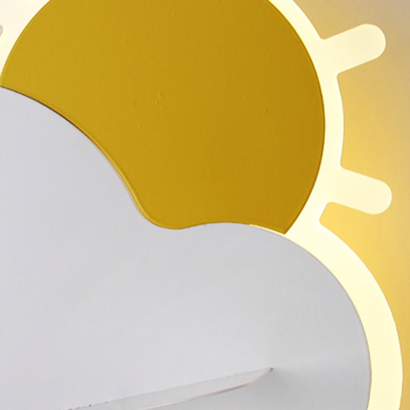 Nordic Style Wall Mount Light Cloud Shape Wall Lamp for Children's Room