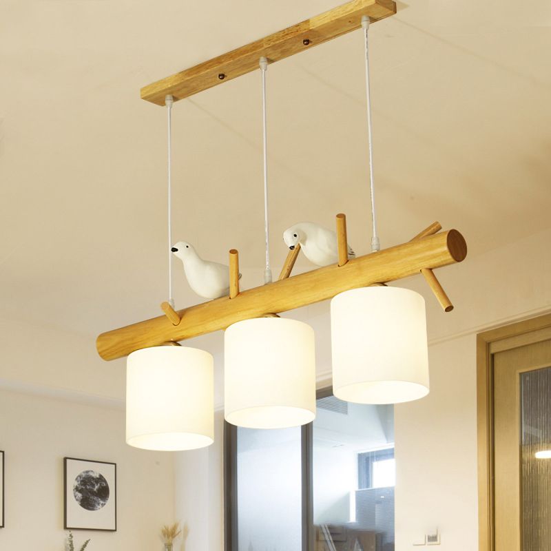 Lampada lampadina a globo Illuminazione a sospensione moderna in vetro bianco per il ristorante