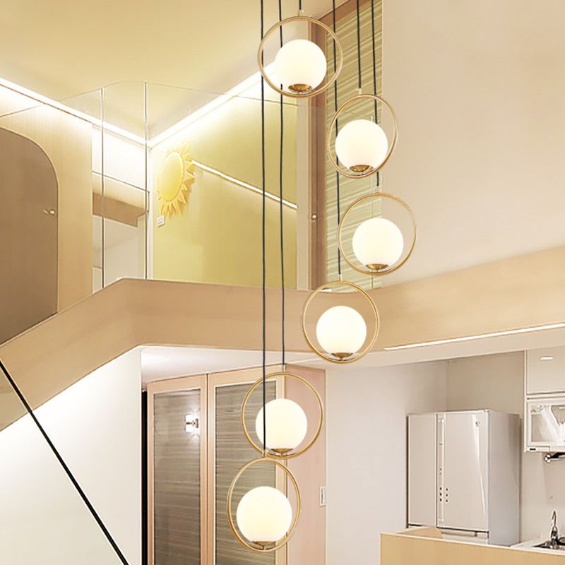 Lampada a soffitto a soffitto a soffitto a soffitto a soffitto contemporaneo con anello di alone in nero