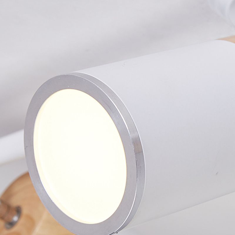 Cylindrique Shape Rail Ceiling Lamp Modern Aluminium Flush Mount for Clothing Store