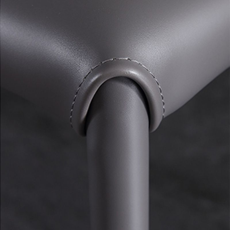 Industrial Wingback Side Chair Upholstered Armless Dining Chairs