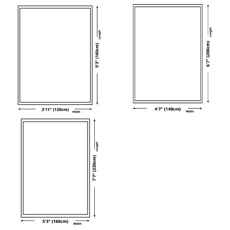 Modern Area Carpet Leisure Contrast Panel Indoor Rug Polyester Rug with Non-Slip Backing