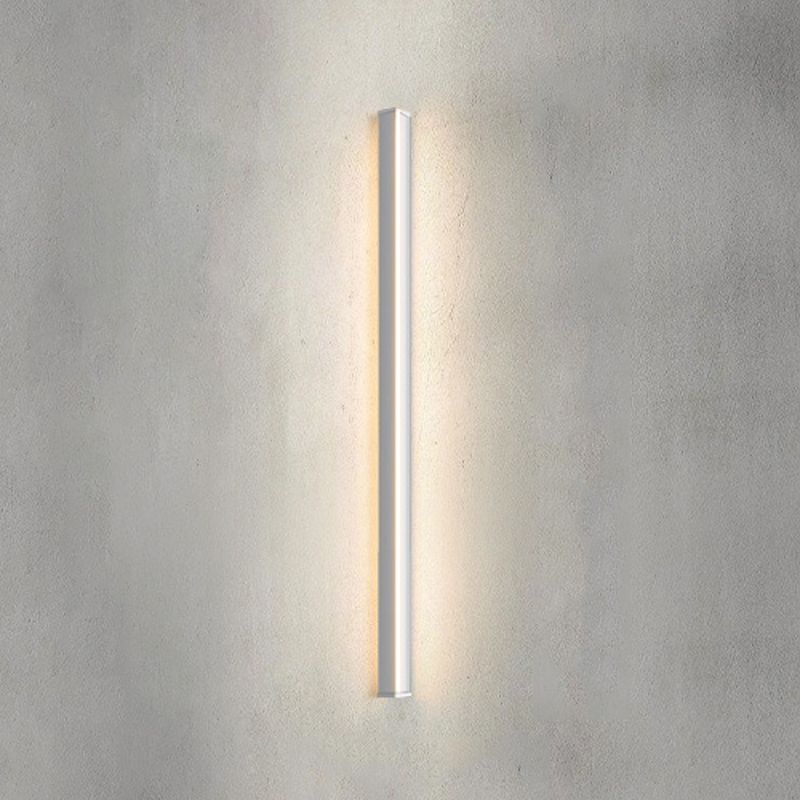 Linear Shape Metal Wall Lighting Idea Modern Style 1 Light Wall Sconce Lighting