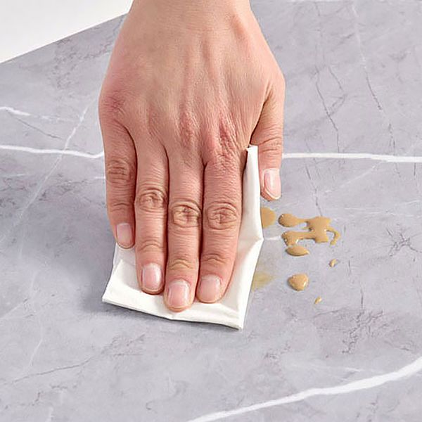 Single Tile Wallpaper Rectangular Plastic Peel and Stick Backsplash Wall Tile