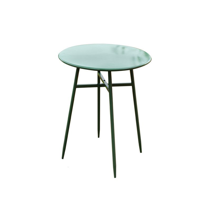 Modern Round Dining Set 1/3/4/5 Pieces Metal Dining Table Set for Outdoor