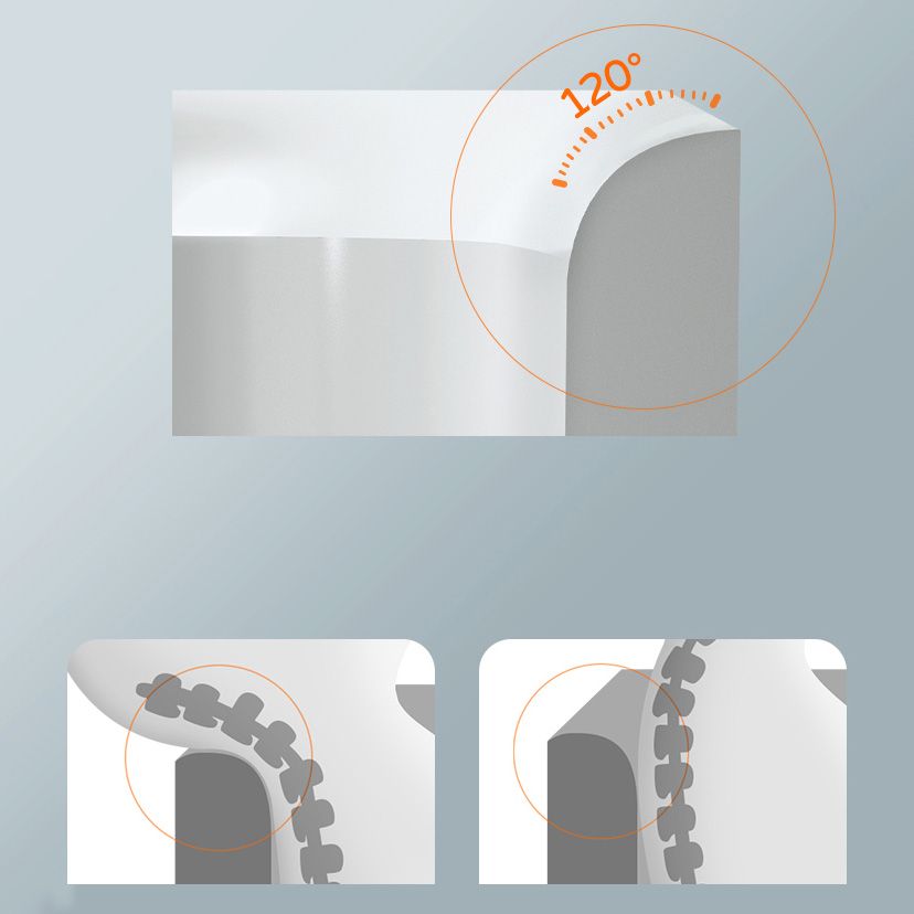 Back to Wall Small Tub Modern Soaking Rectangular Bathroom Bathtub