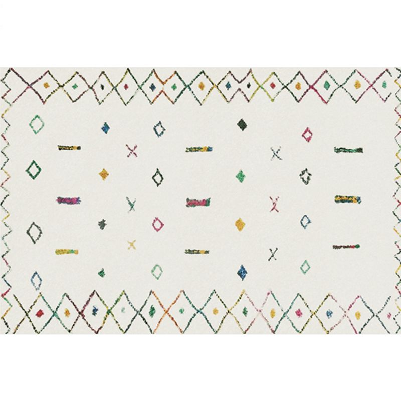Trendy Decoration Teppich Mehrfachfarbener Geo-gemusterter Bereich Teppichpolyster Anti-Rutsch-Schlupf Easy Care Waschable Der Teppich