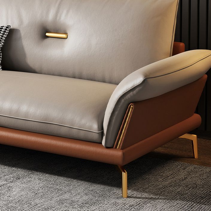 Modern Cushions Sofa 37.40" D x 34.64" H Flared Arm Sofa for Living Room