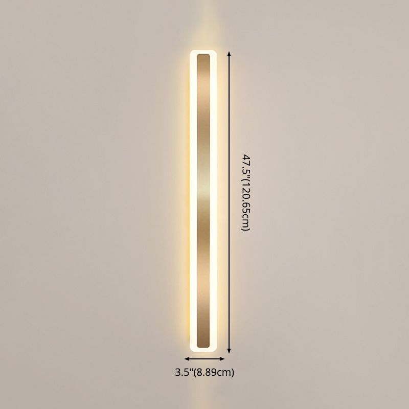 LÍNEA LED LÍNEA Luz moderna de estilo acrílico de metal