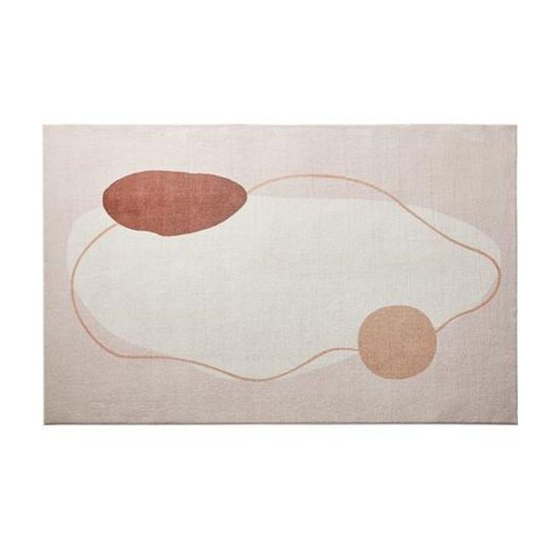 Tapis nordique bleu Polyester Tapis en grume tapis de support sans glissement pour décoration intérieure