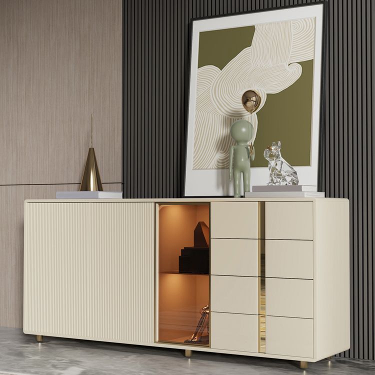 Glam Storage Chest Dresser Wooden Storage Chest with 4 Drawers