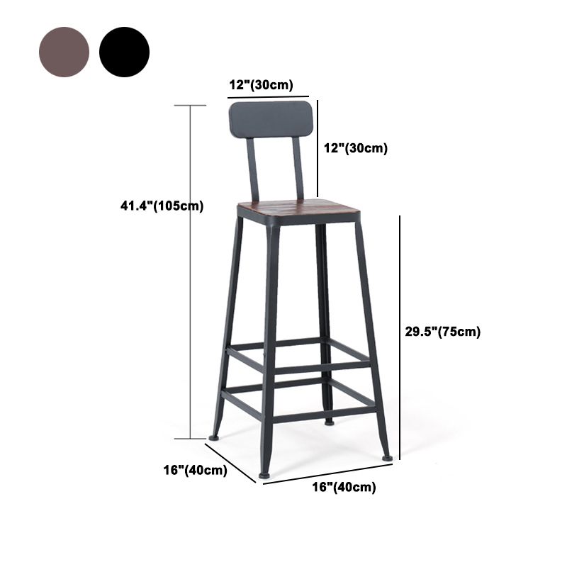 Industrial Rectangle Solid Wood Bar Table Set 1/7/9 Pieces Counter Table with Stools