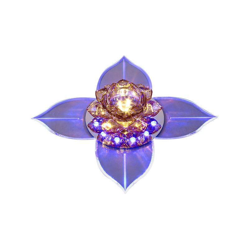 Heldere kristallen bloem inbouwlamp Minimale LED dichtbij plafondlamp voor veranda