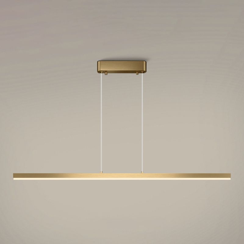 Lineair eiland hanglampen moderne acryl kroonluchter verlichtingsarmaturen voor restaurant