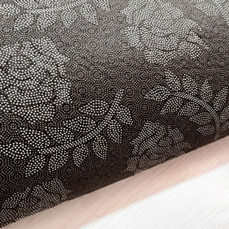 Green Contemporary Rug Polyester Abstract Print Rug Washable Rug for Drawing Room