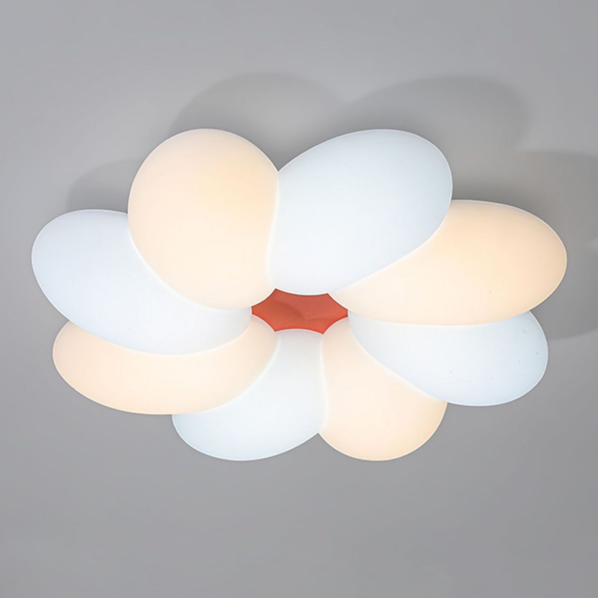 Floral Metal Ceiling Lighting Minimalist Style LED Ceiling Lamp