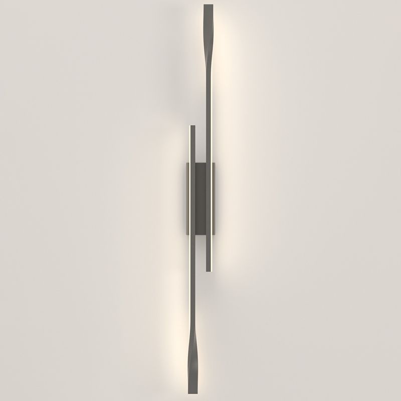 Contemporary Metal Wall Light Straight LED Wall Sconce for Living Room